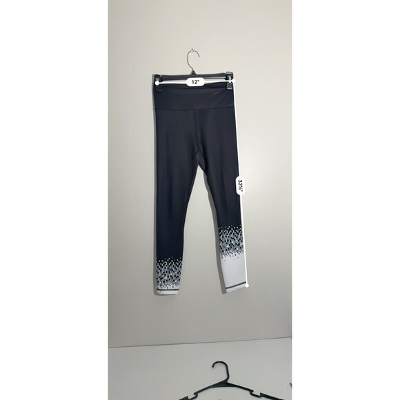 ZYIA ACTIVE Leggings Womens 2 Pixel Black Blue White Bottom  High Rise - Picture 3 of 7